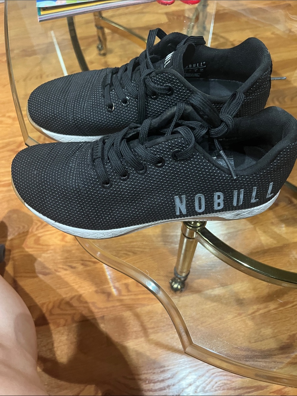 NOBULL Black Training Sneakers with White Sole